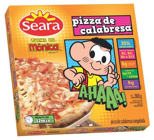 Pizza de Calabresa Turma da Mônica Seara 380g